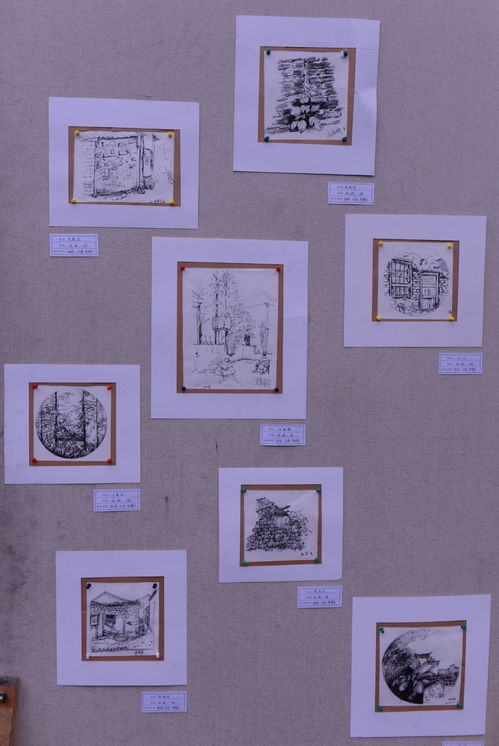 美術部綜合一班風景寫生展覽暨影視美術道具置景服務展示